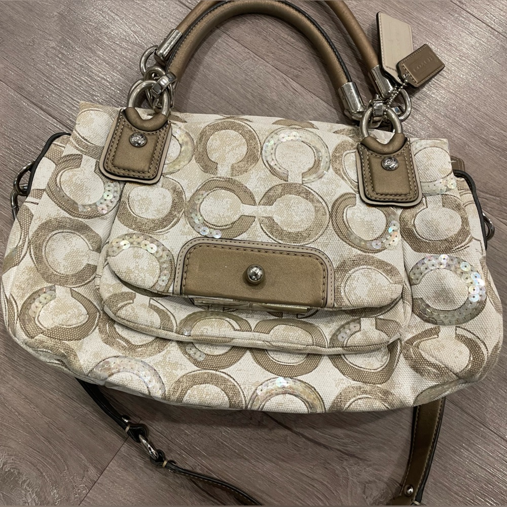 Coach KRISTIN SEQUINS Handbag - Picture 3 of 16